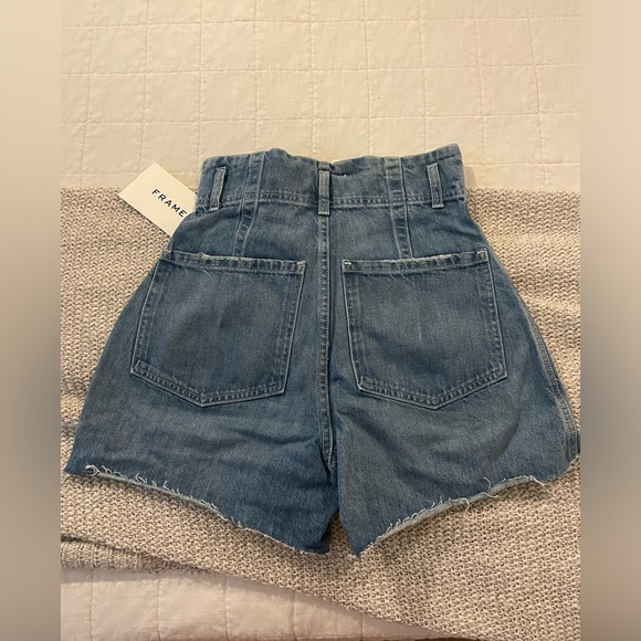 Frame Darted Wide Leg Jean shorts sz 25 NWT - Picture 5 of 6